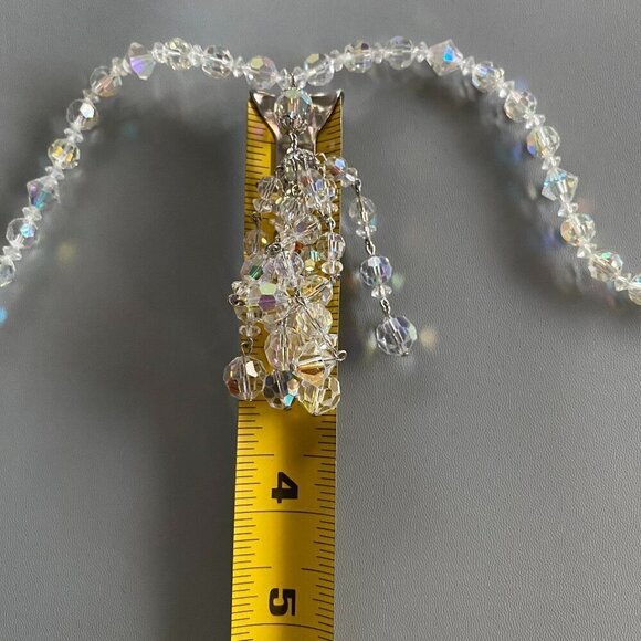 Coro 1950's Aurora Borealis Crystal Necklace & Earrings​​​ - Picture 9 of 11